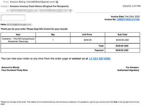 Conspiracy theories about what happened. . Fake billing statement amazon